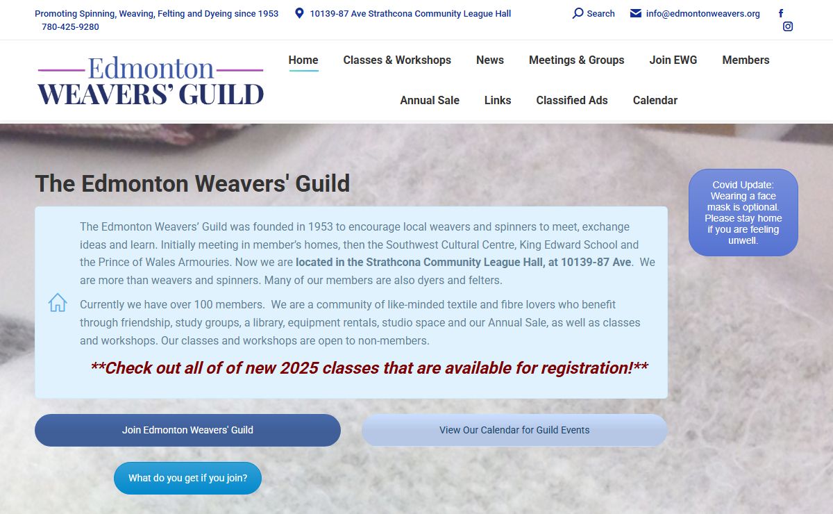 Edmonton Weaver's Guild connects weavers and spinners