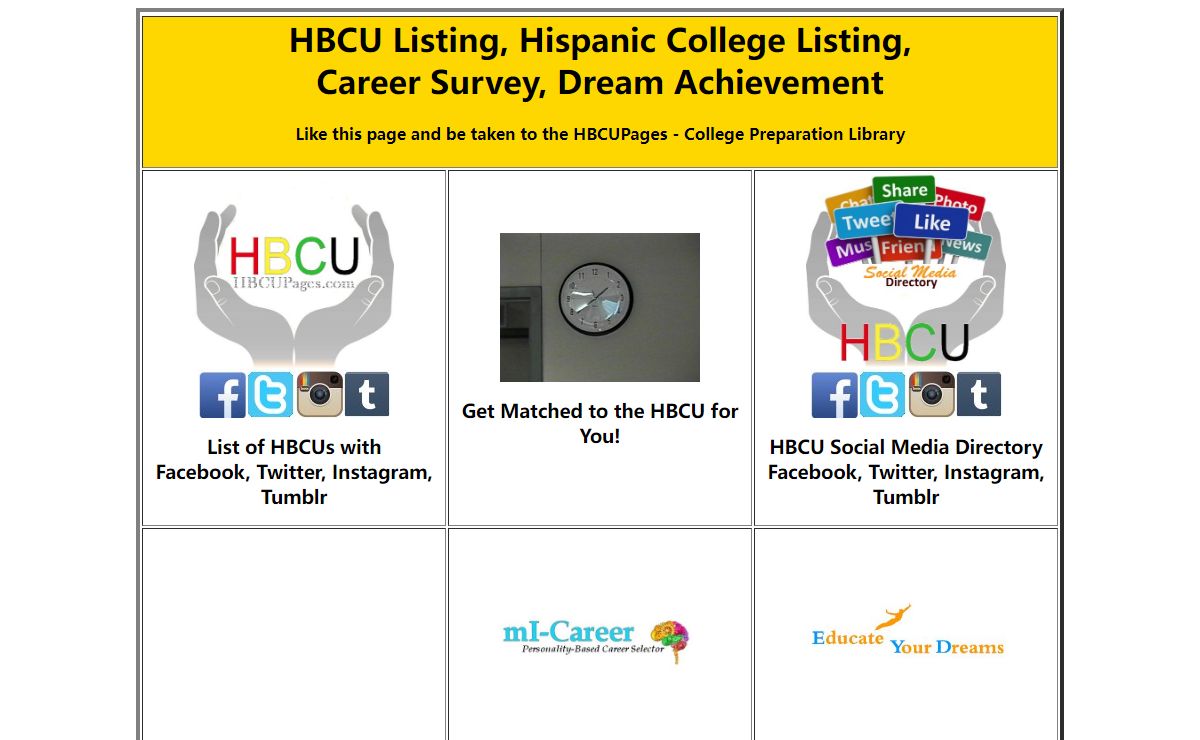 HBCU Directory, Personal Development, Career Evaluation and more