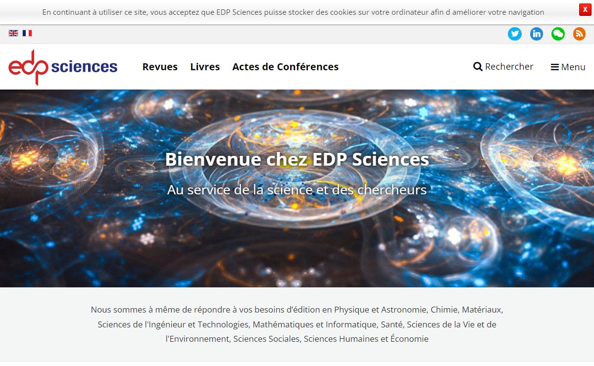 EDP Sciences - Accueil