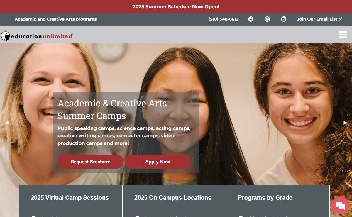 Summer Programs for High School, Middle & Elementary Students