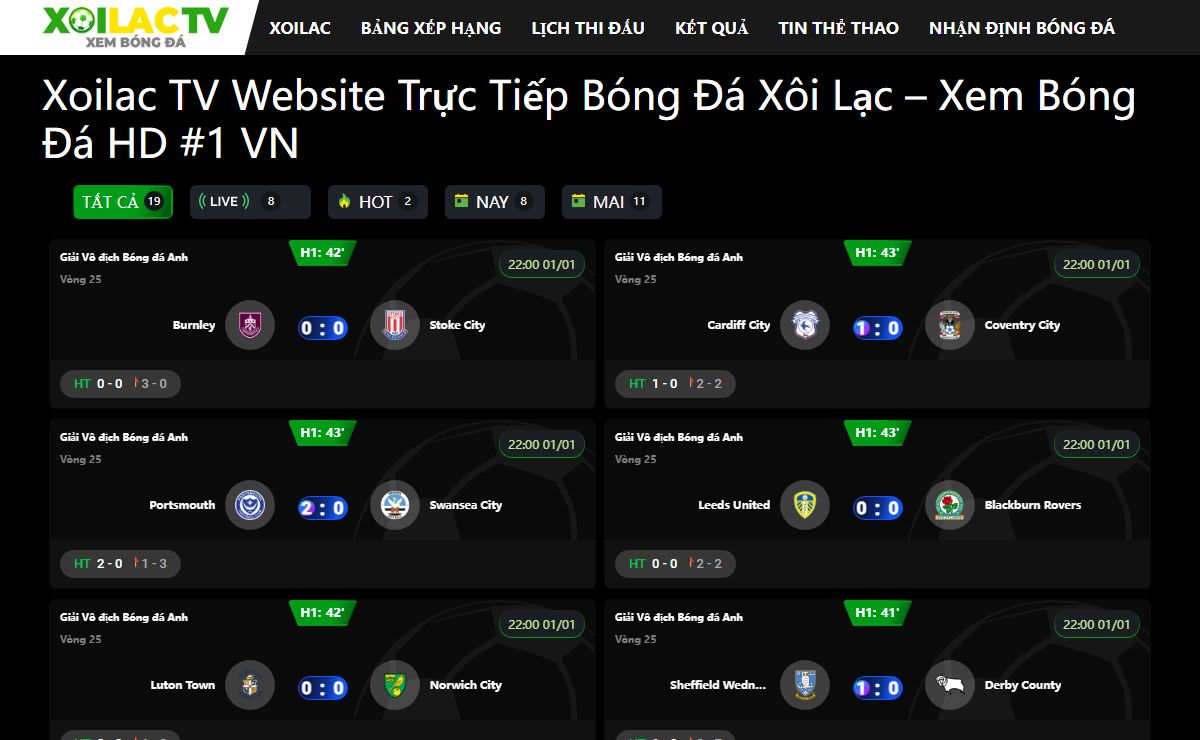 Xoilac TV Trực Tiếp Bóng Đá Xôi Lạc - Xem Bóng Đá HD #1 VN