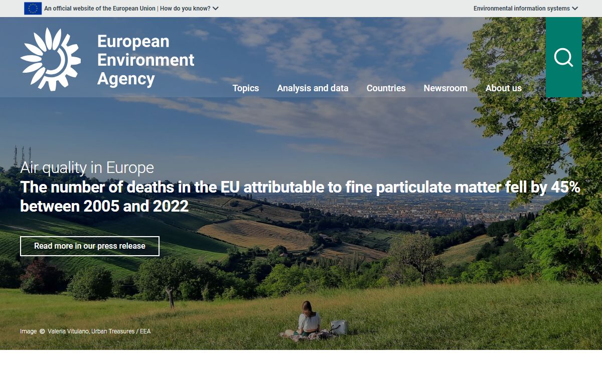 European Environment Agency's home page