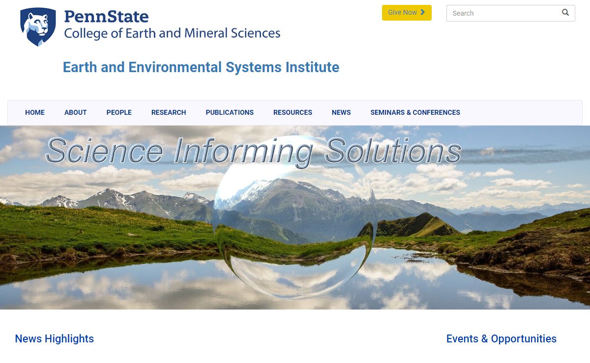 Earth and Environmental Systems Institute