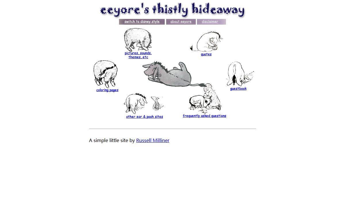 eeyore's thistly hideaway (classic style)