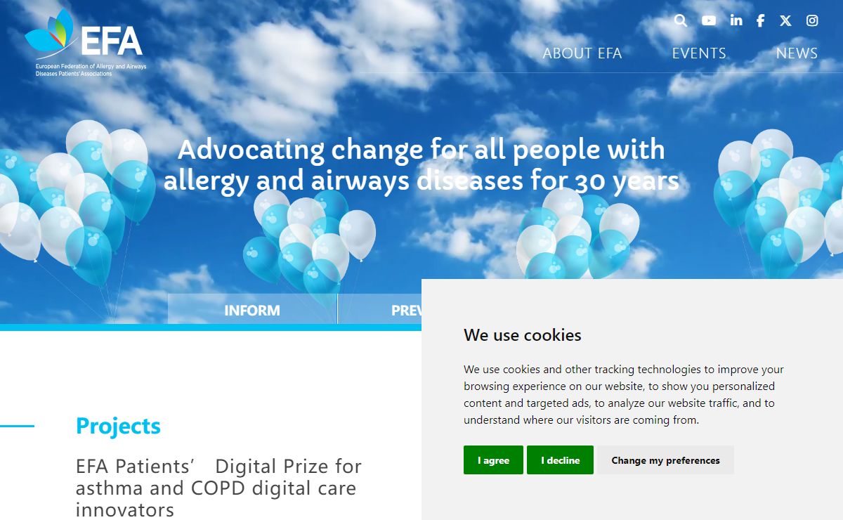 Home - European Federation of Allergy and Airways Diseases Patients' Associations (EFA)