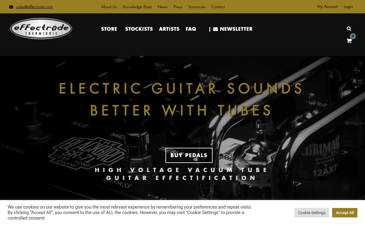 Guitar Effect Pedals with Vacuum Tube Technology by Effectrode