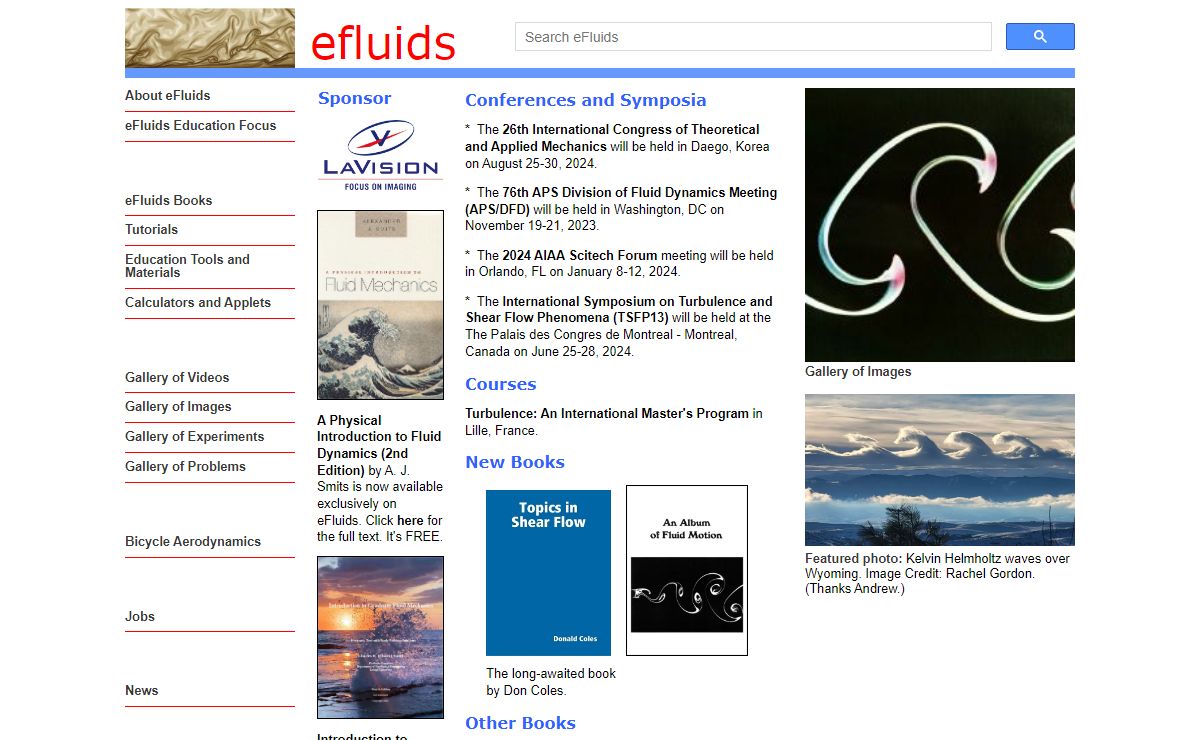eFluids-Your One Stop Resource For Fluid Dynamics and Flow Engineering