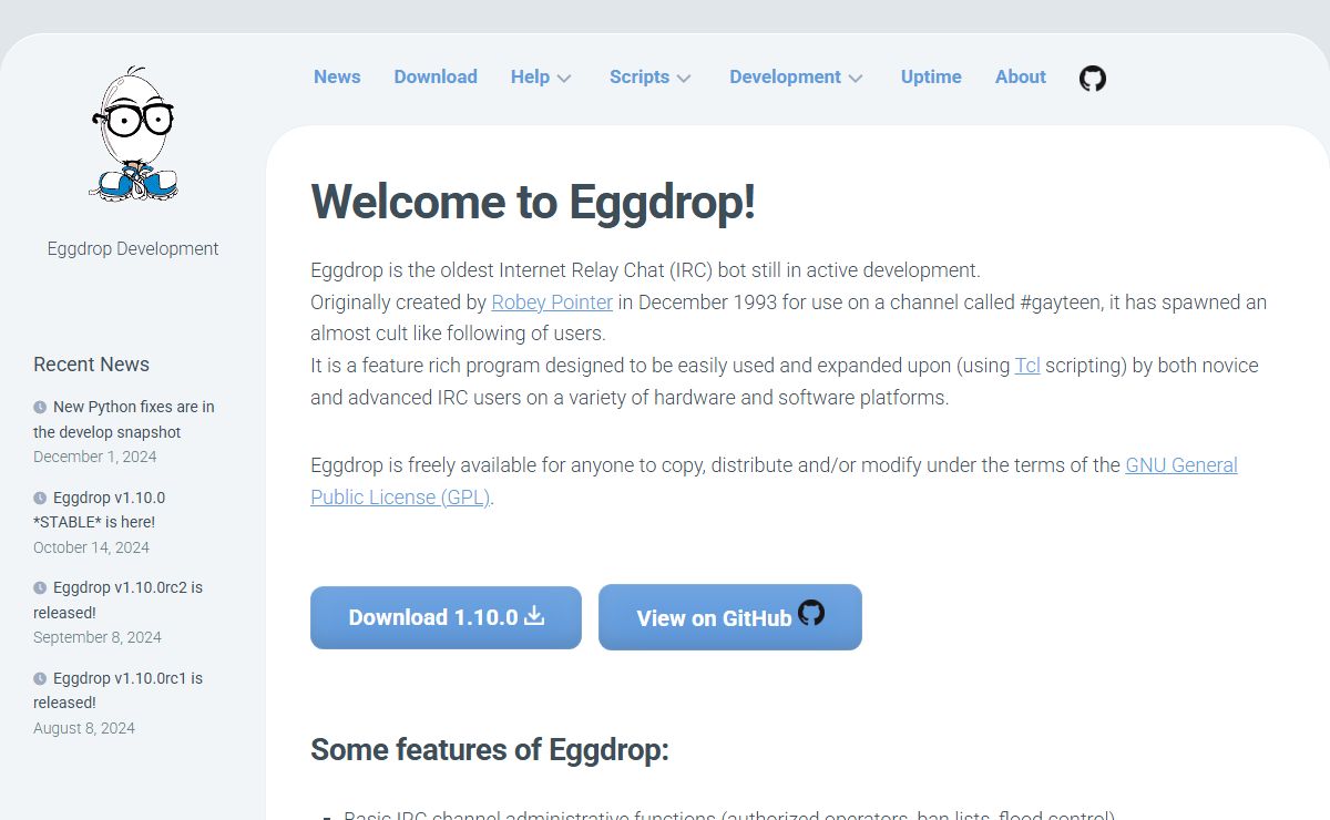 Eggheads – Eggdrop Development