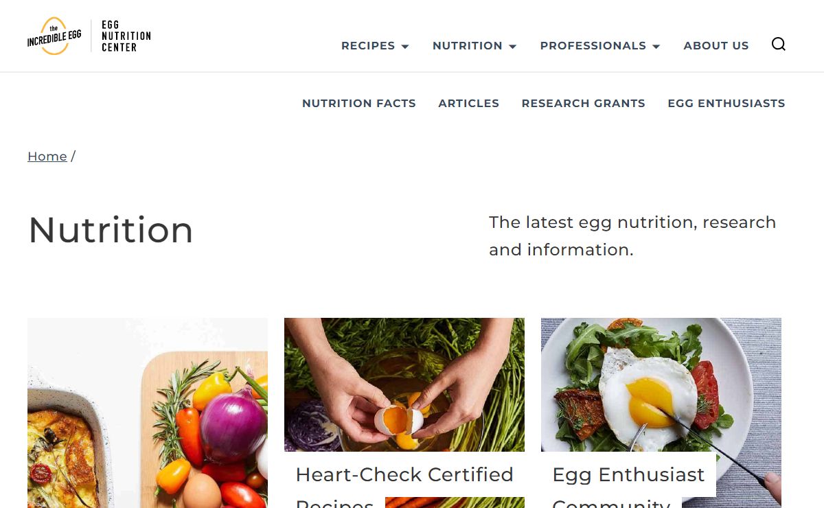 Nutrition - The Incredible Egg