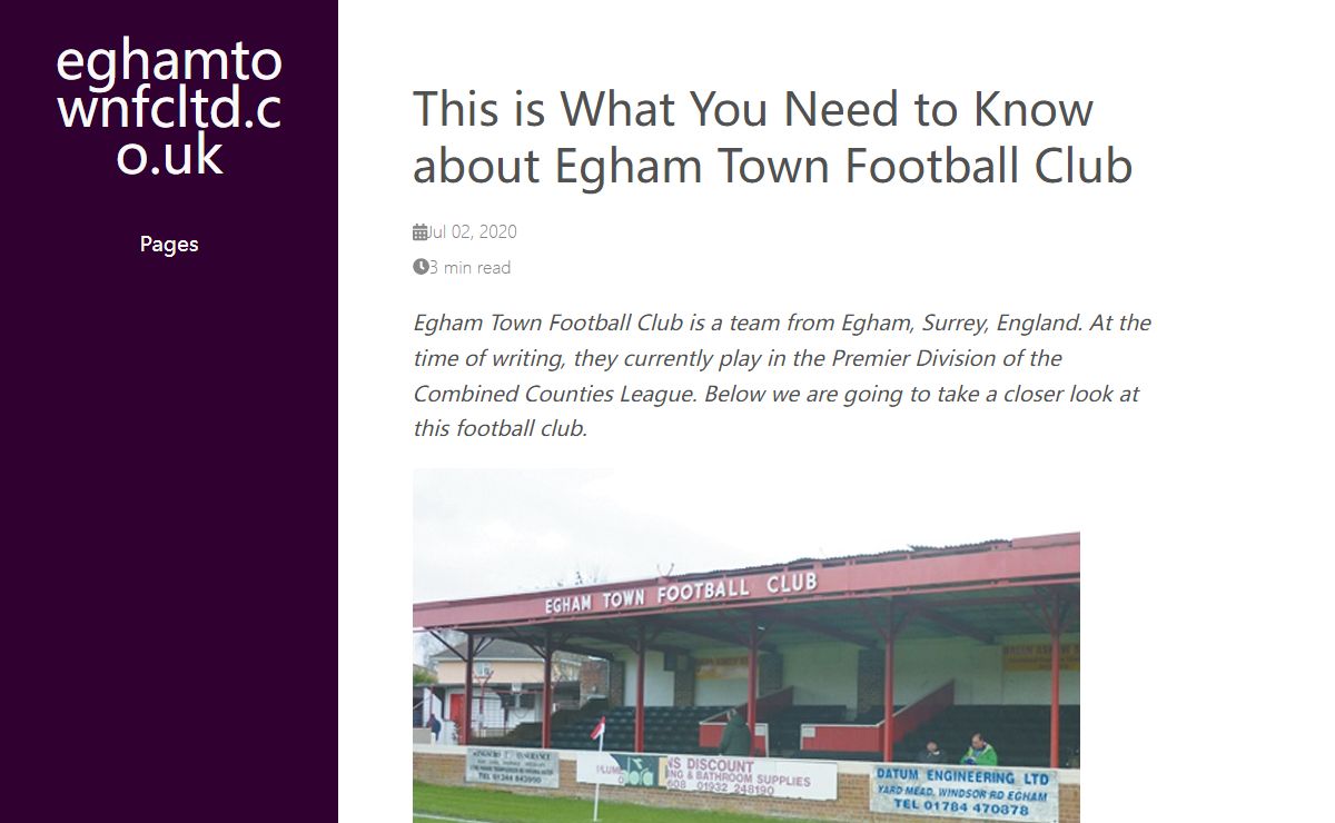 Egham Town | A Closer Look at Its History