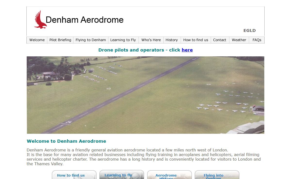 The Home Page of Denham Aerodrome