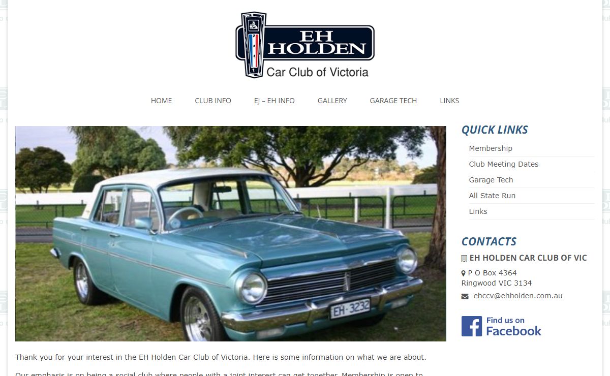 EH Holden Car Club of Victoria