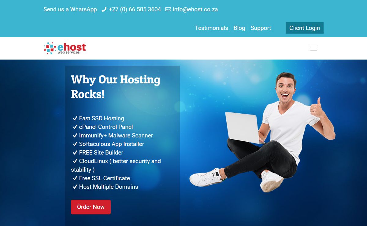 Ehost - Web Hosting and Domain Registrations in South Africa