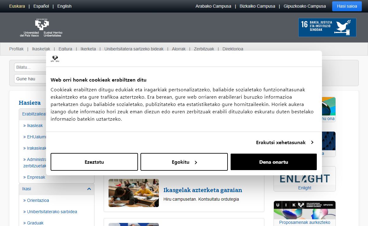 Hasiera - UPV/EHU