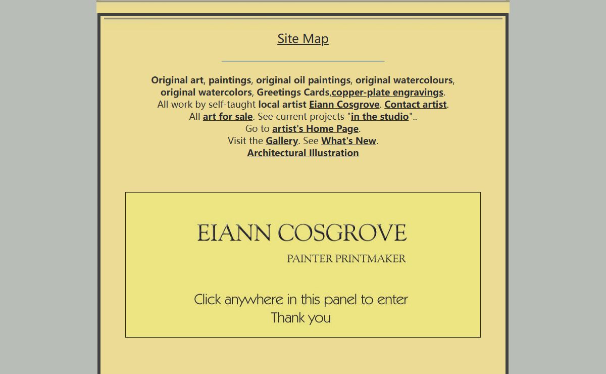 eiann cosgrove.co.uk, painter printmaker artist, original art, thank u