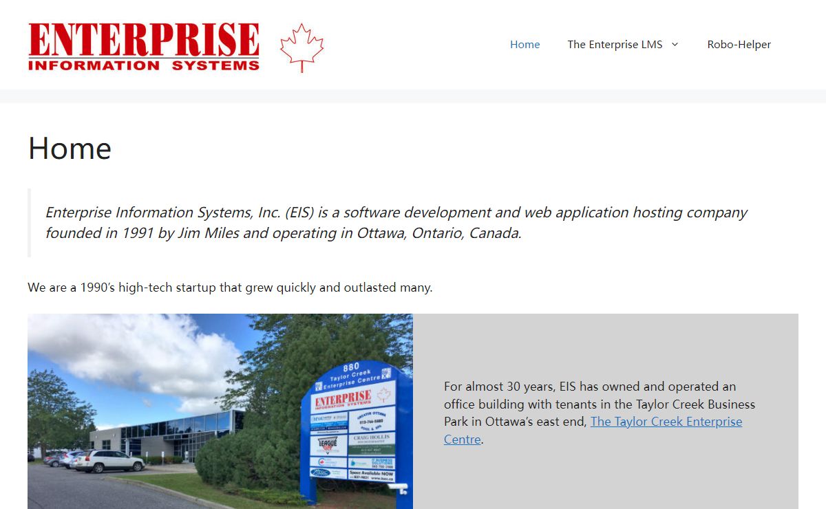 Enterprise Information Systems, Inc. – Business Management and Learning Systems