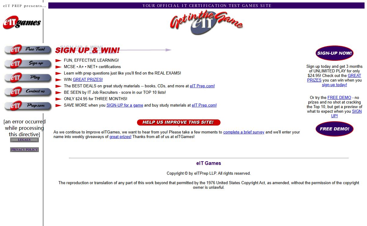 eIT Games - Your Official IT Certification Test Games Site