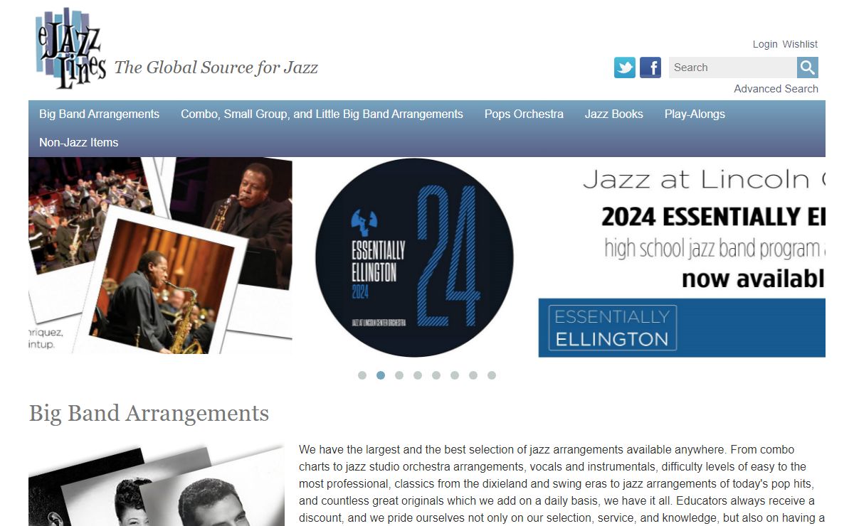 ejazzlines.com : Jazz DVDs, Books, Big Band Arrangements, and CDs