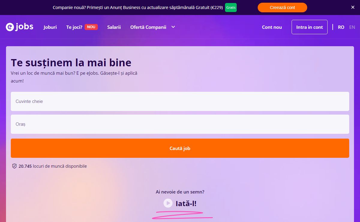 Locuri de munca - Aplica fara frica - eJobs