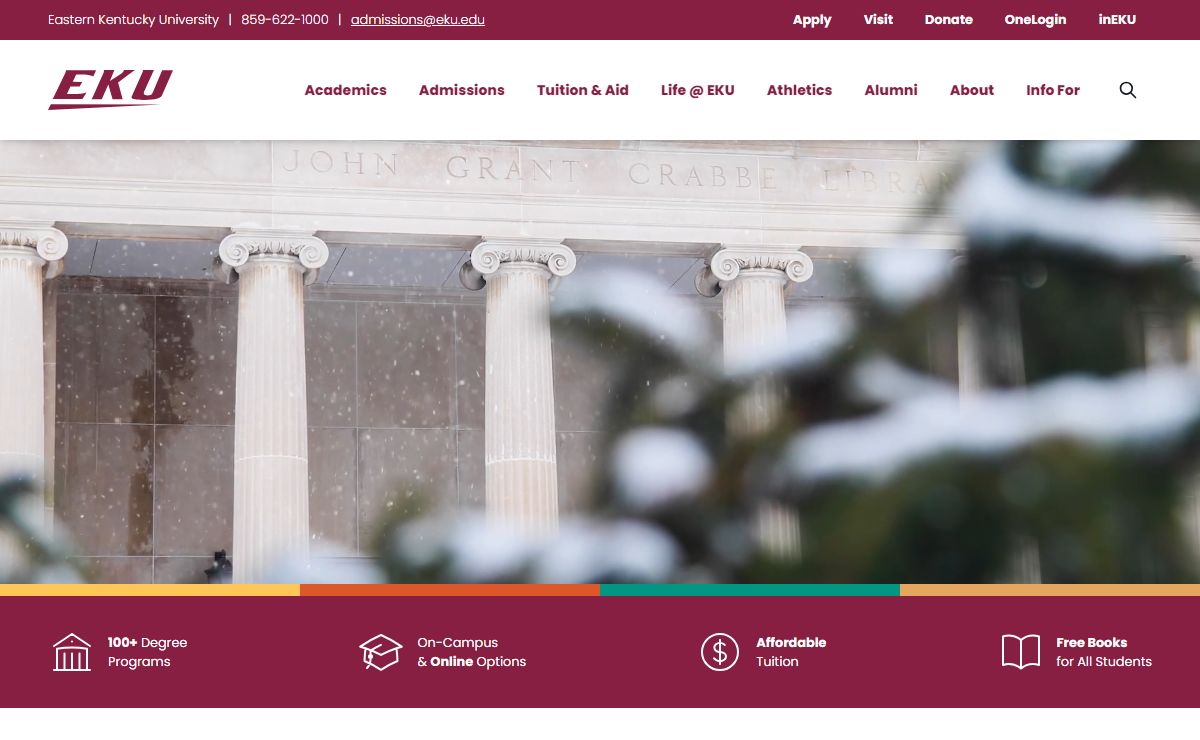 Homepage - Eastern Kentucky University