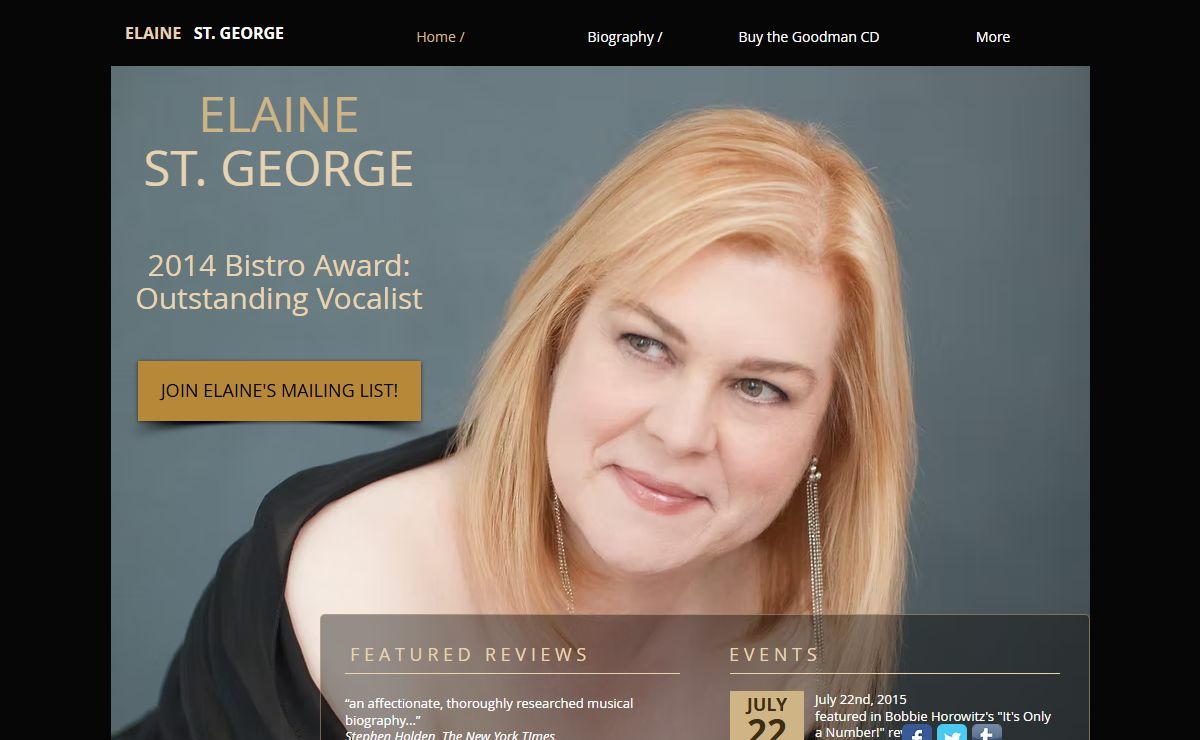 Elaine St. George: folk-jazz-cabaret singer, Steve Goodman fan