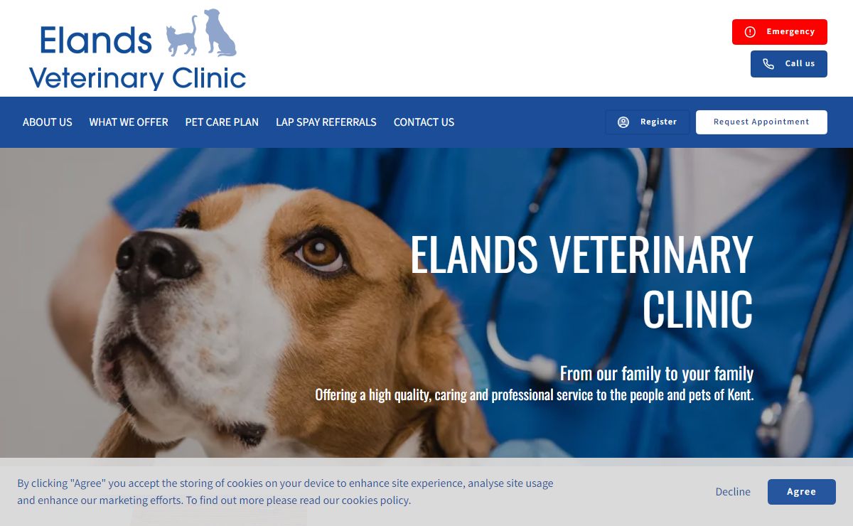 Elands Vets | High-Quality Care for the Pets of Sevenoaks