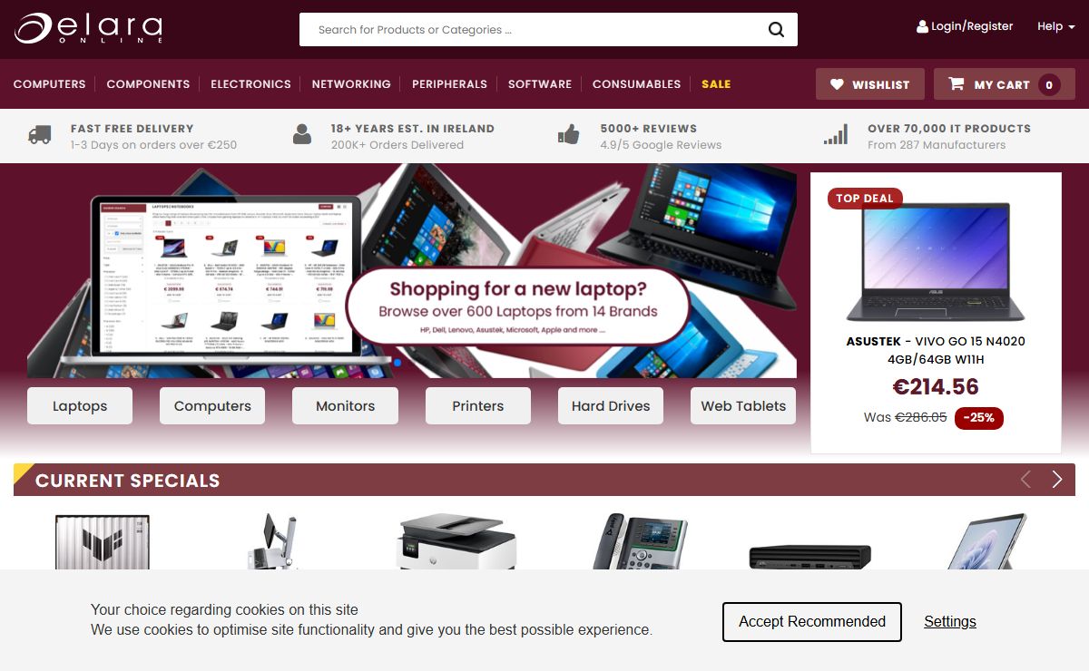 Ireland's Online Computer Store | Elara Online