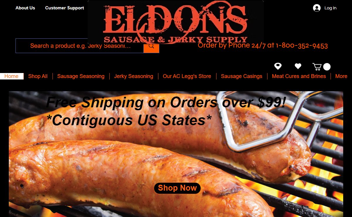 Home | Eldons Sausage and Jerky Supply