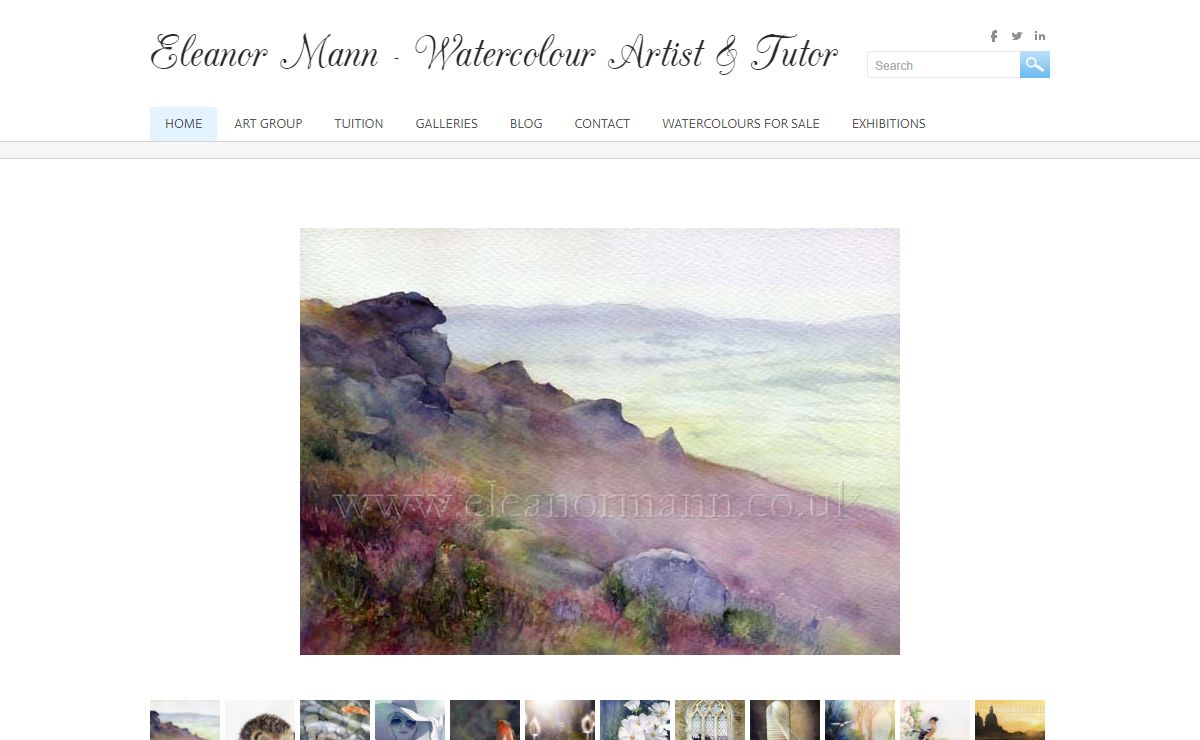Eleanor Mann - Watercolour Artist & Tutor - Home