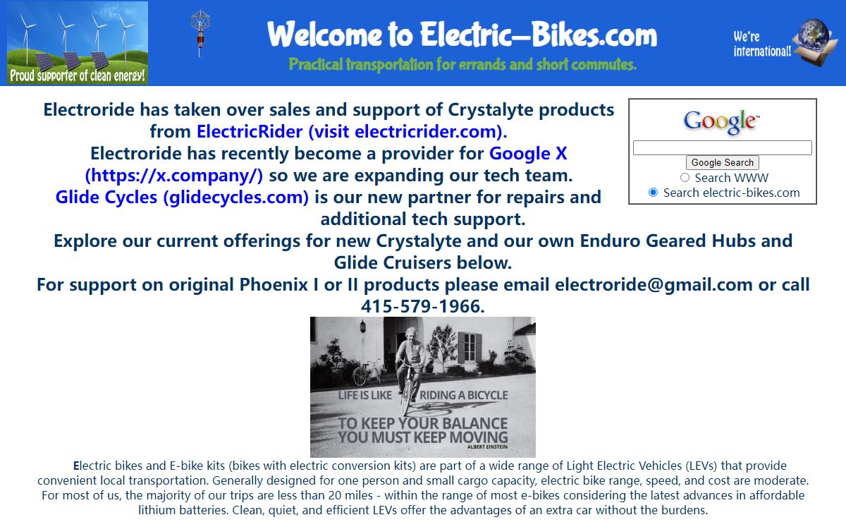 Electric Bike Kits, Scooters, MotorScooters, Lithium Batteries, Motorcycles, and other Electric Vehicles