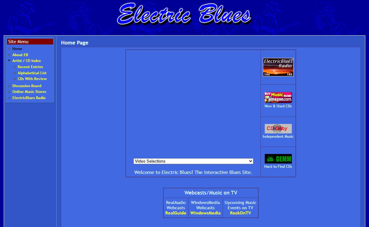 Home Page | ElectricBlues.com