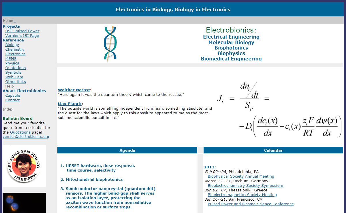 Electrobionics - Electronics in Biology; Biology in Electronics