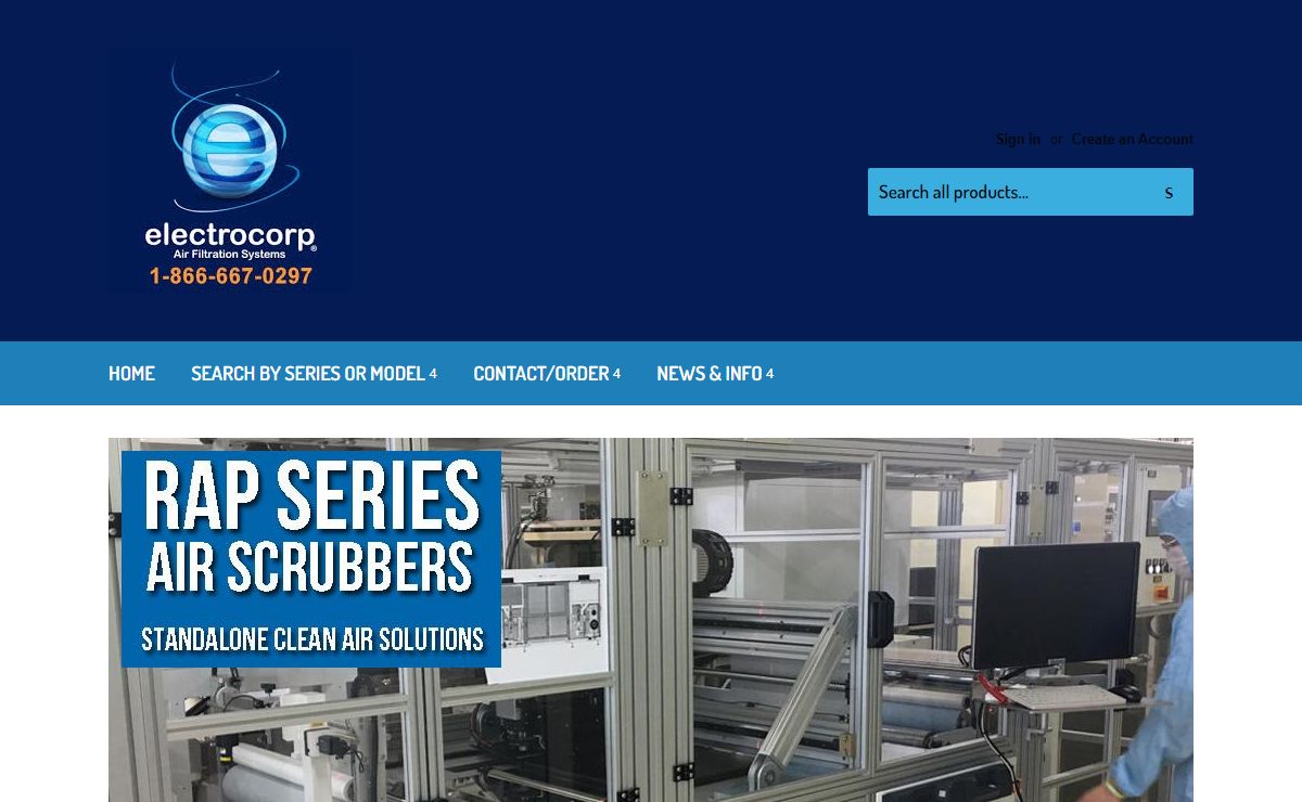 Industrial Air Scrubbers | Electrocorp