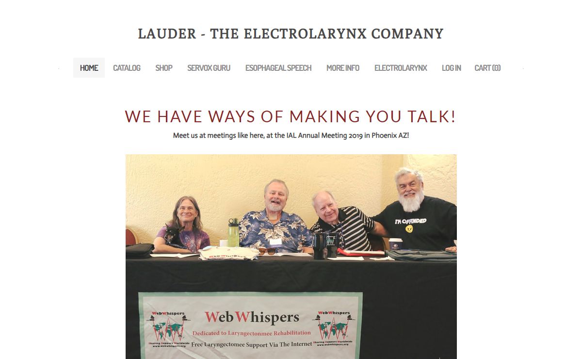 Lauder - The Electrolarynx Company - Home