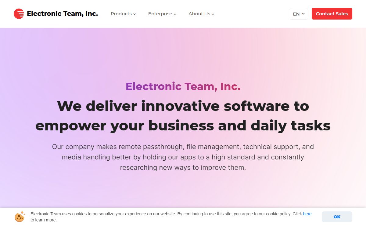 Electronic Team, Inc. | Innovative Software Solutions