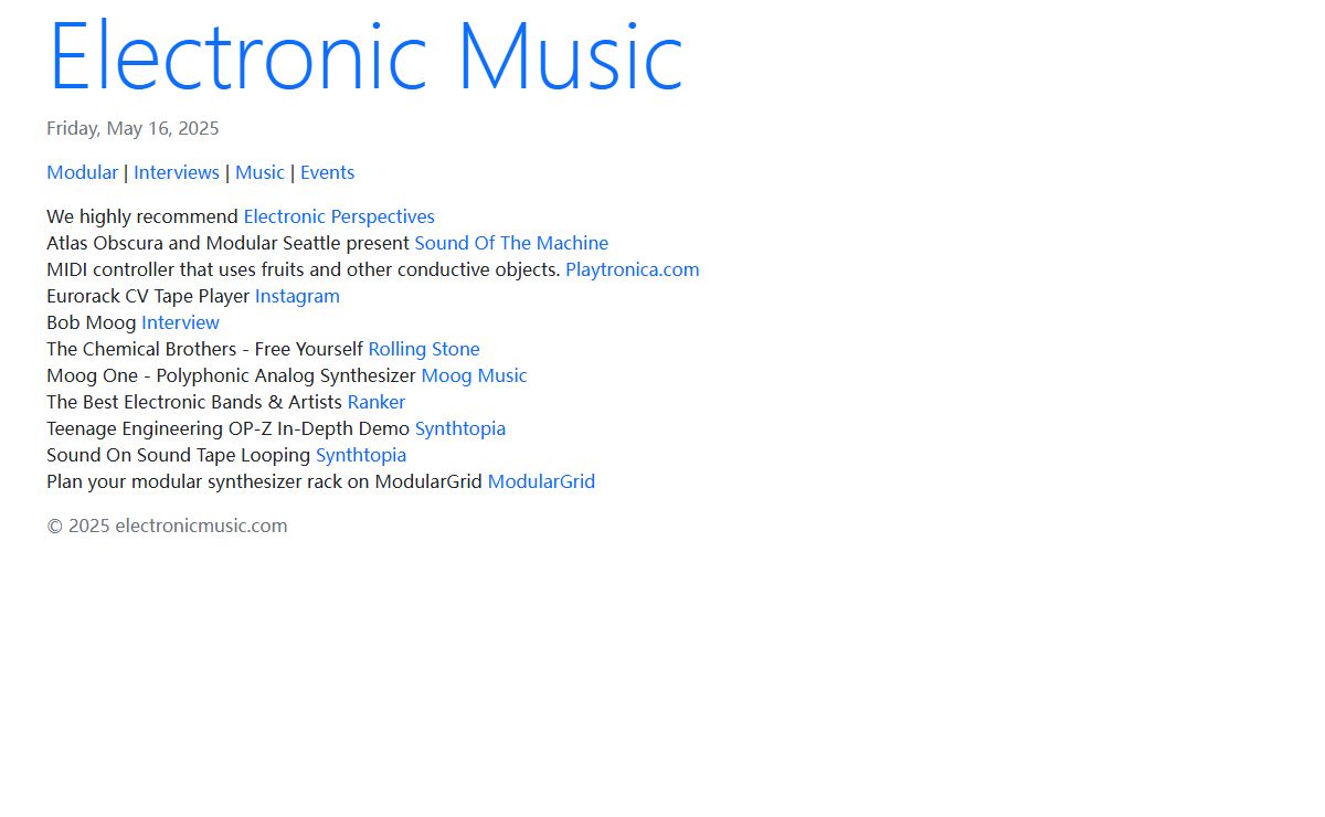 Electronic Music