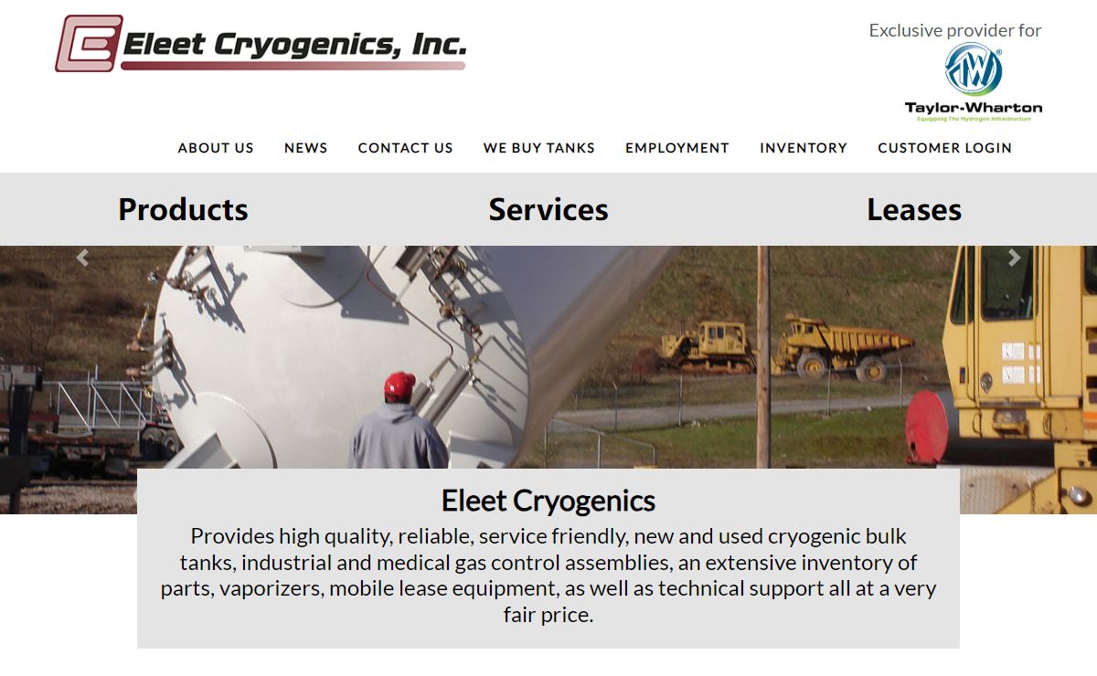 Eleet Cryogenics|Bulk Taylor-Wharton Used Microbulk Rehab tanks