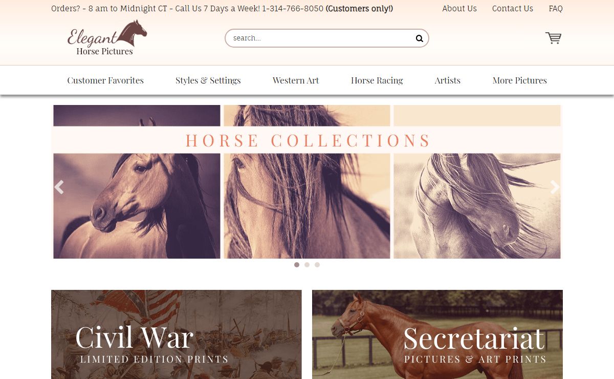 Elegant Horse Pictures - Horse Art - Western Prints