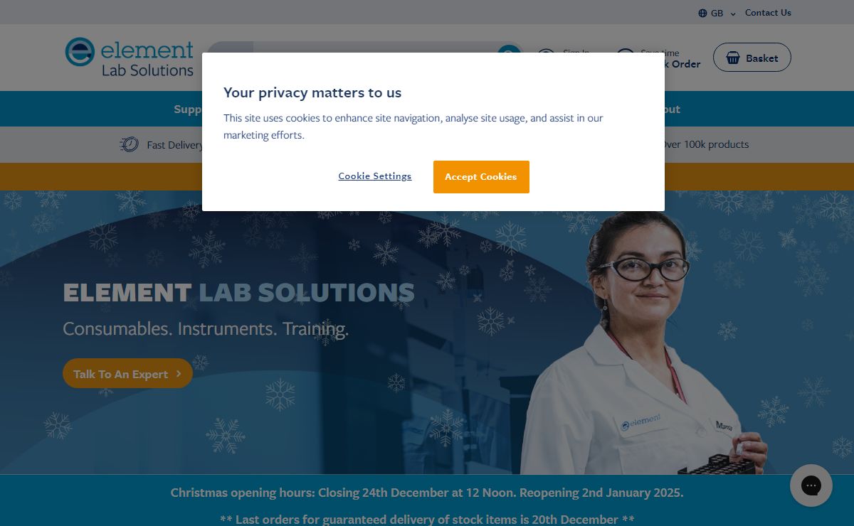 Element Lab Solutions | Premier Lab Consumables, Instruments & Training