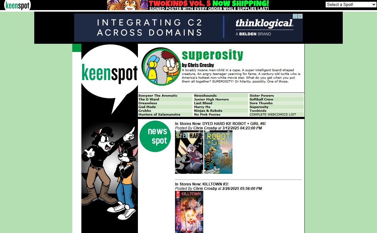 Keenspot: The Spot For Comics