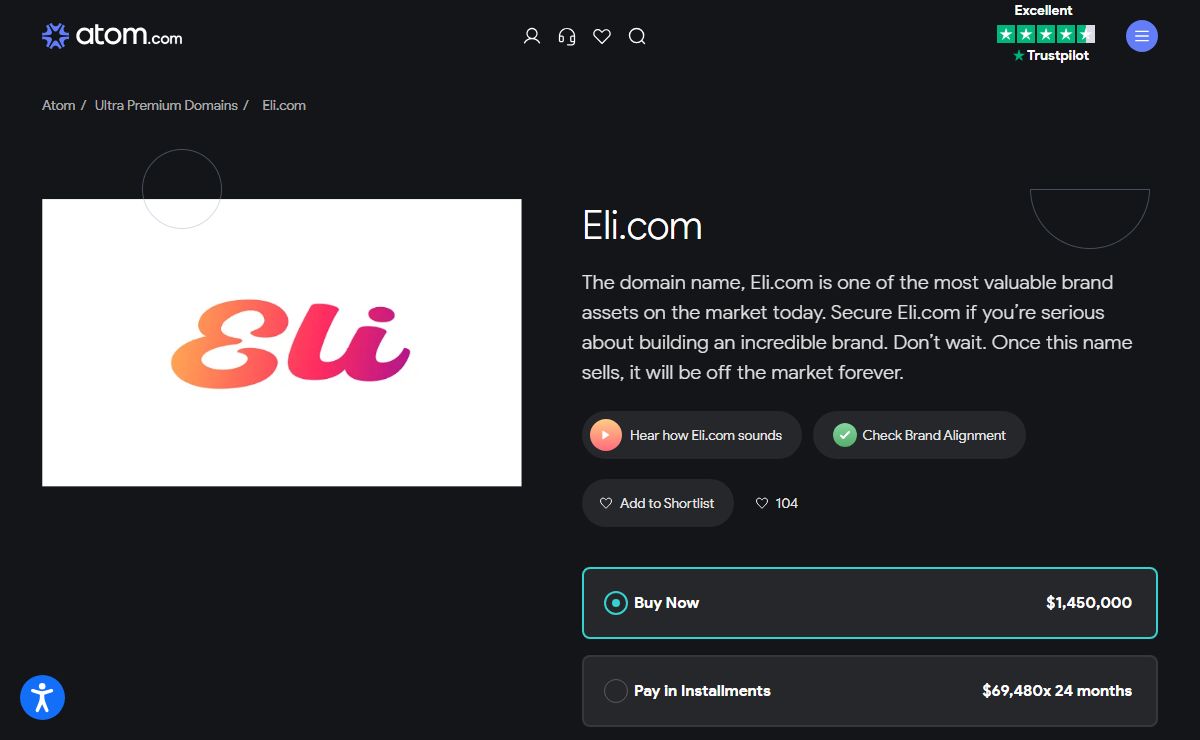 Eli.com is for sale