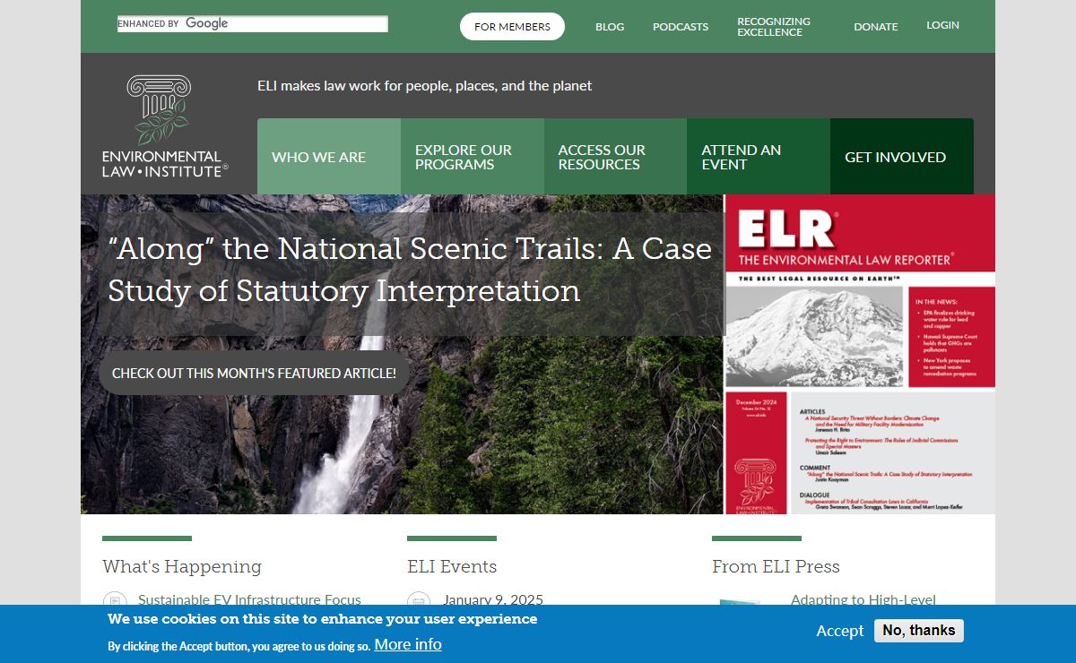 ELI Home | Environmental Law Institute