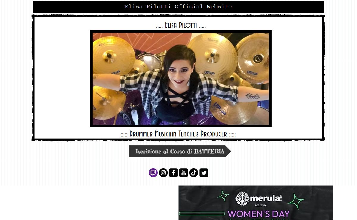 Elisa Pilotti Drummer Teacher Official Website