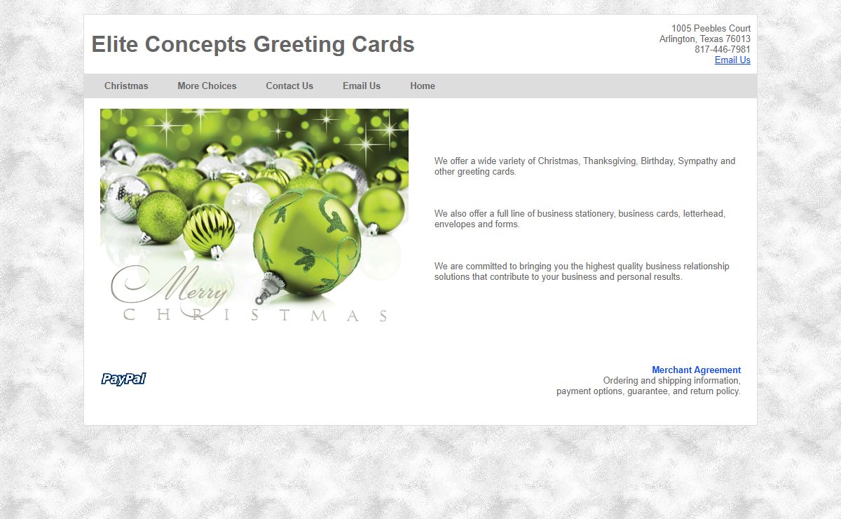 Elite Concepts Greeting Cards