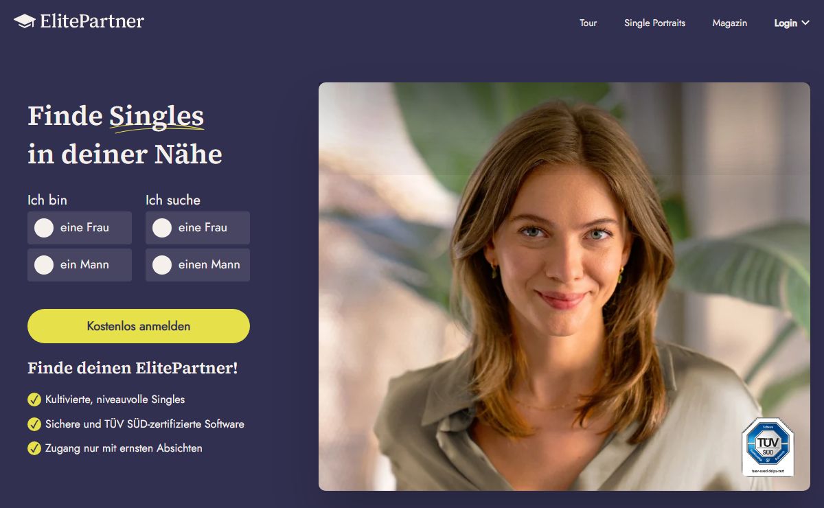 Partnersuche mit ElitePartner | für kultivierte und gebildete Singles