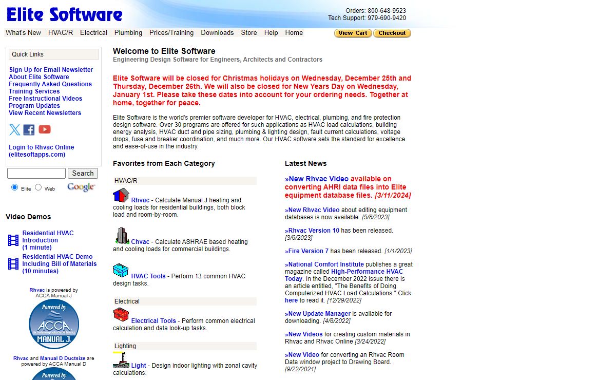 Elite Software - Mechanical, Electrical & Plumbing Software