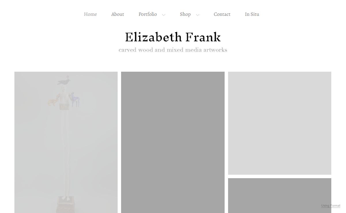 Elizabeth frank's website - Elizabeth Frank's Website