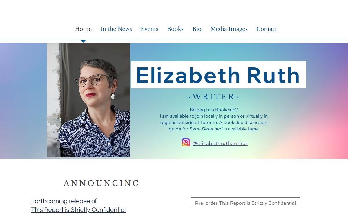 Author | Elizabeth Ruth