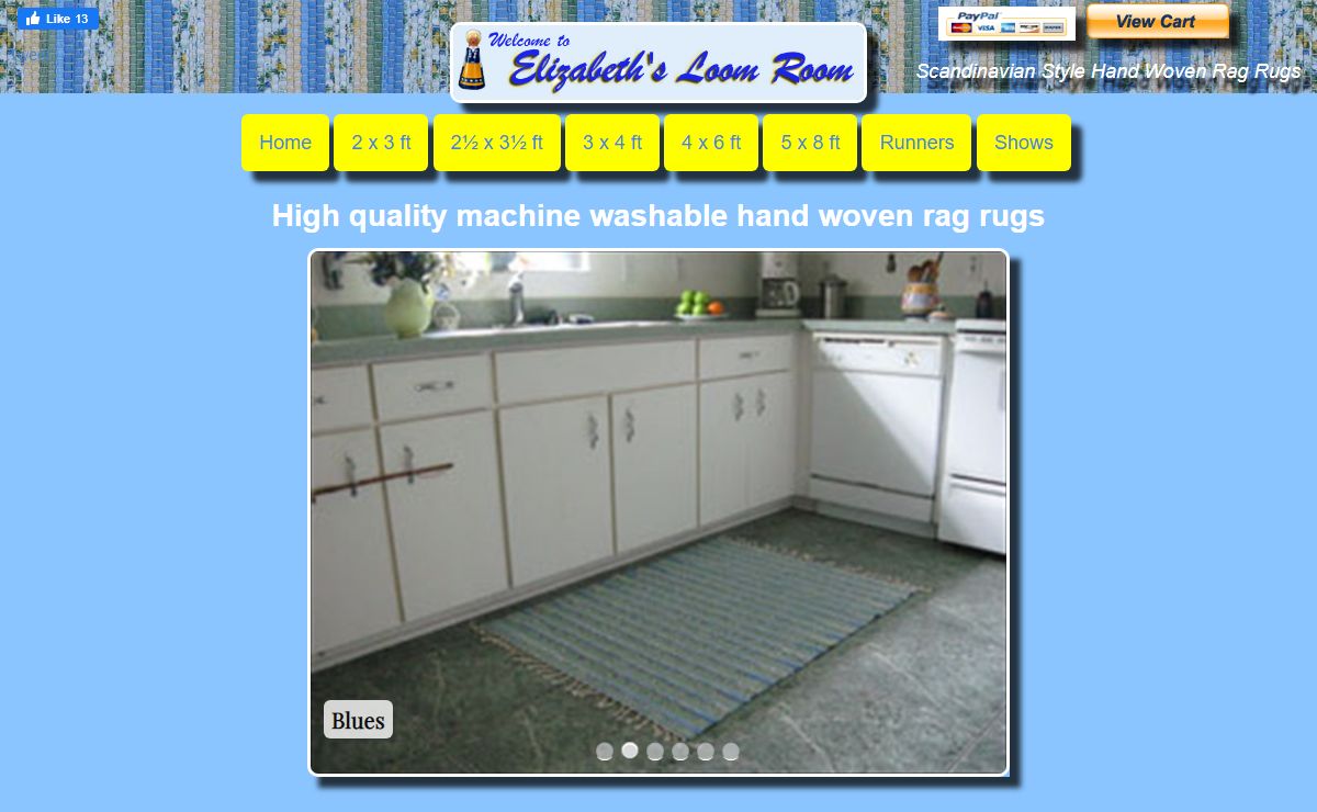 Hand Woven Rag Rugs by Elizabeth