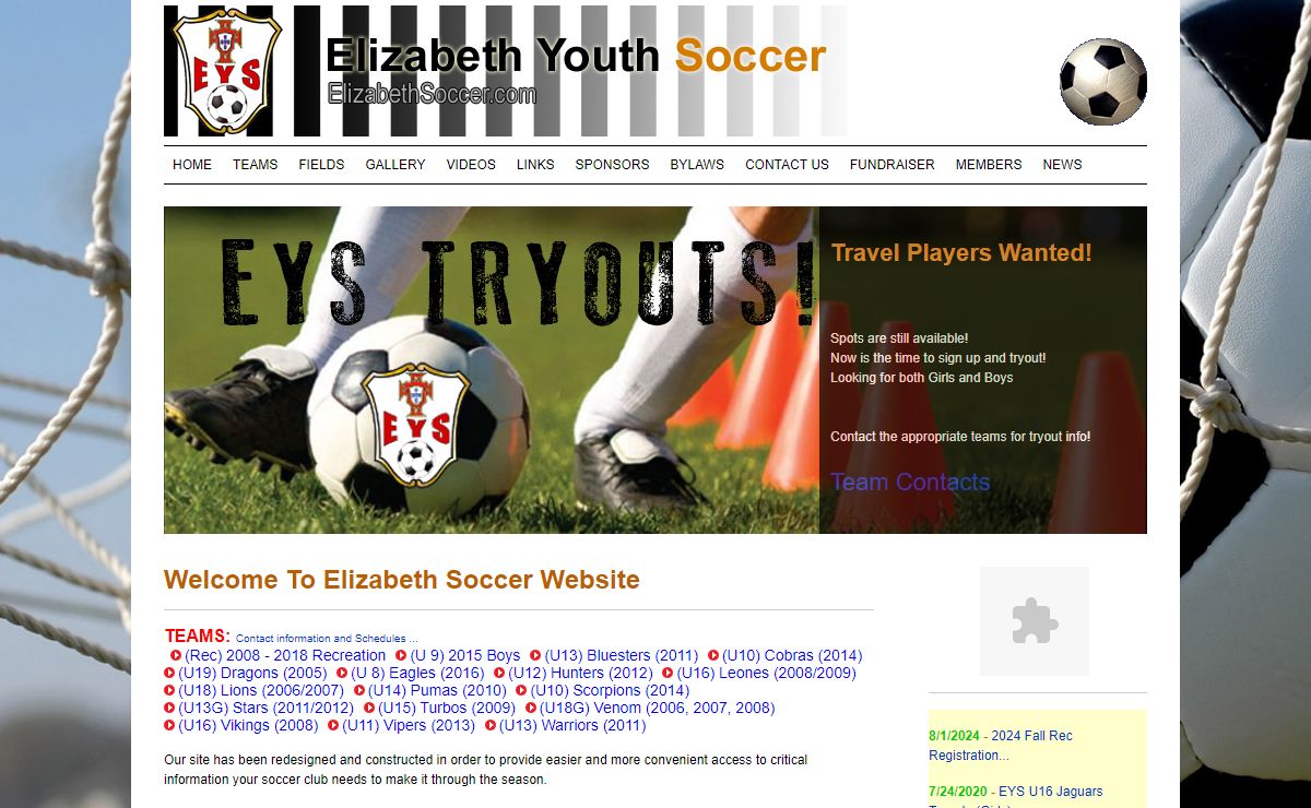 Elizabeth Youth Soccer - Elizabeth NJ